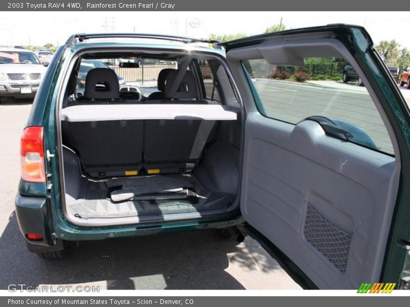 Rainforest Green Pearl / Gray 2003 Toyota RAV4 4WD