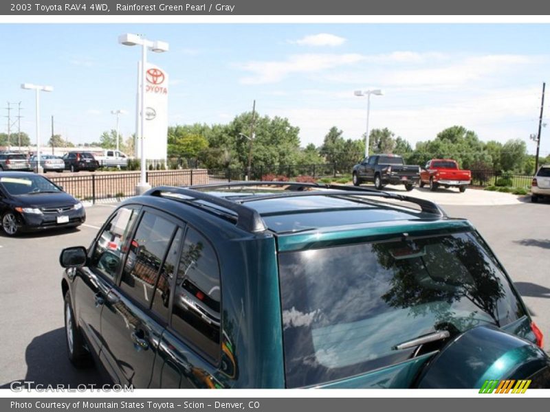Rainforest Green Pearl / Gray 2003 Toyota RAV4 4WD