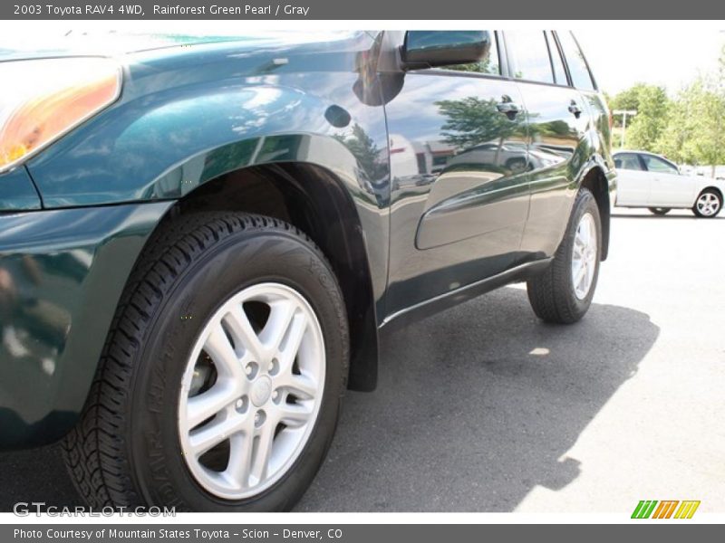 Rainforest Green Pearl / Gray 2003 Toyota RAV4 4WD