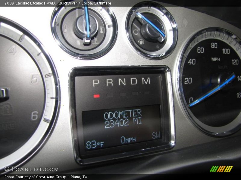 Quicksilver / Cocoa/Cashmere 2009 Cadillac Escalade AWD