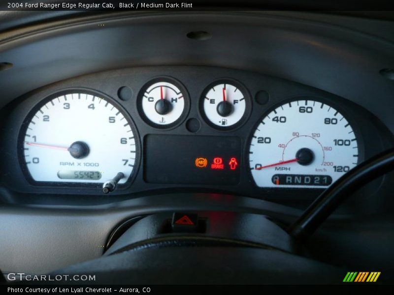 Black / Medium Dark Flint 2004 Ford Ranger Edge Regular Cab