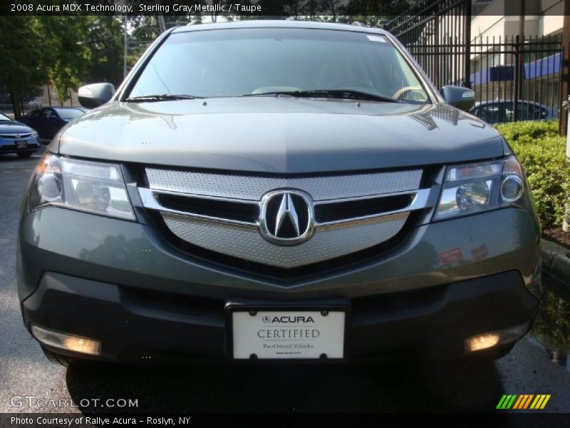 Sterling Gray Metallic / Taupe 2008 Acura MDX Technology