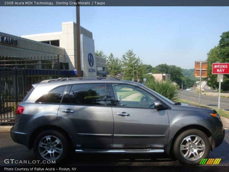 Sterling Gray Metallic / Taupe 2008 Acura MDX Technology