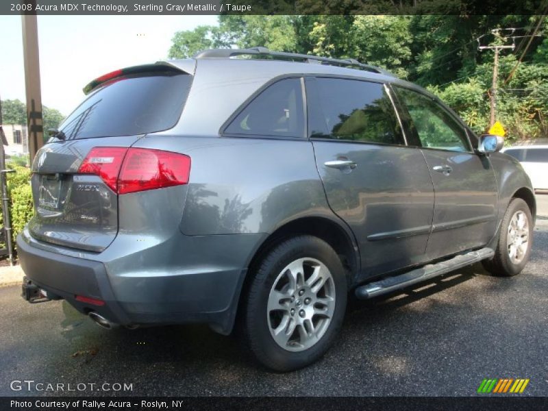 Sterling Gray Metallic / Taupe 2008 Acura MDX Technology