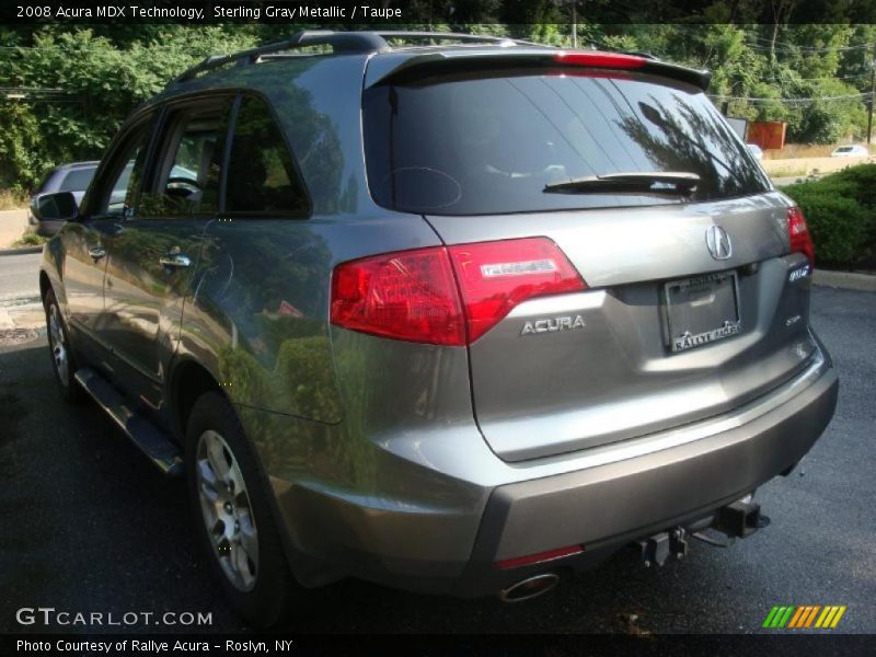 Sterling Gray Metallic / Taupe 2008 Acura MDX Technology