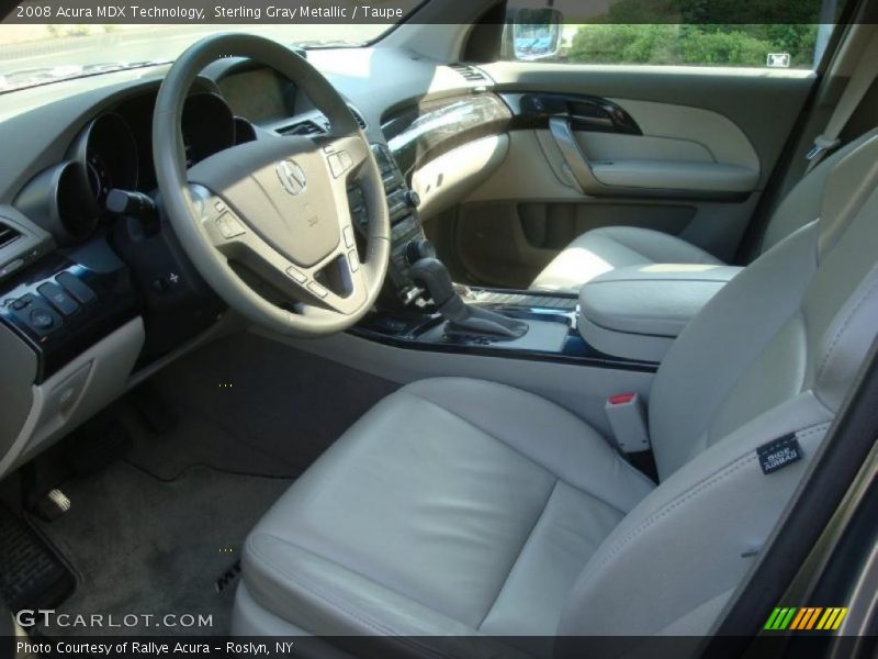 Sterling Gray Metallic / Taupe 2008 Acura MDX Technology