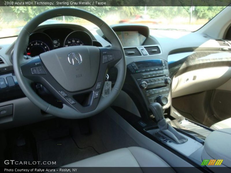 Sterling Gray Metallic / Taupe 2008 Acura MDX Technology