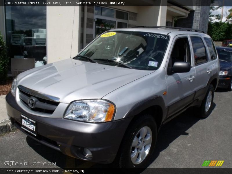Satin Silver Metallic / Dark Flint Gray 2003 Mazda Tribute LX-V6 4WD