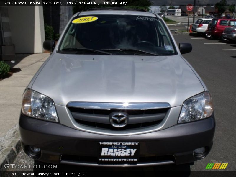 Satin Silver Metallic / Dark Flint Gray 2003 Mazda Tribute LX-V6 4WD