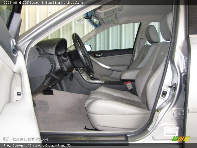Brilliant Silver Metallic / Stone 2005 Infiniti G 35 Sedan