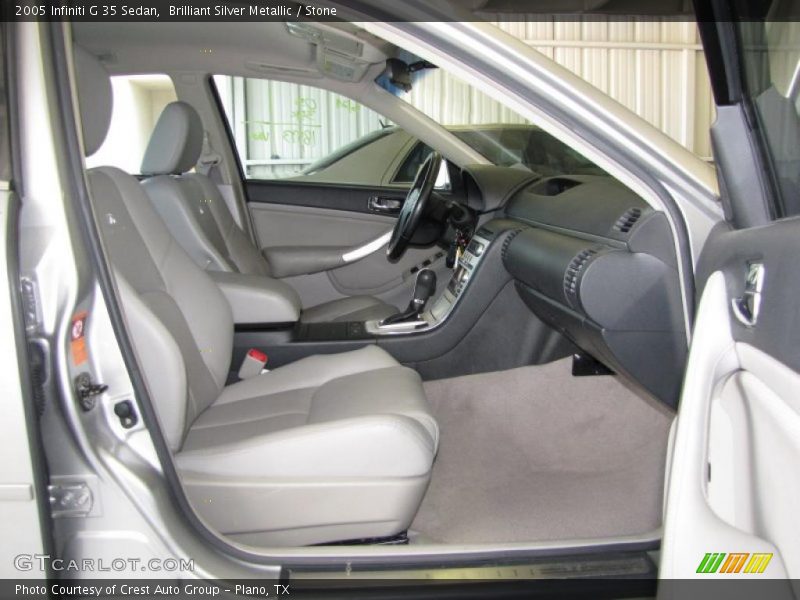 Brilliant Silver Metallic / Stone 2005 Infiniti G 35 Sedan