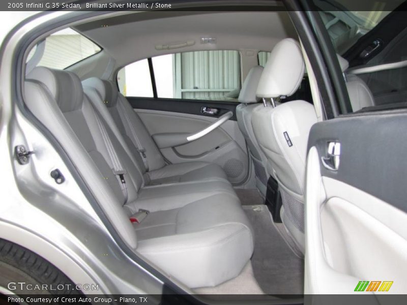 Brilliant Silver Metallic / Stone 2005 Infiniti G 35 Sedan