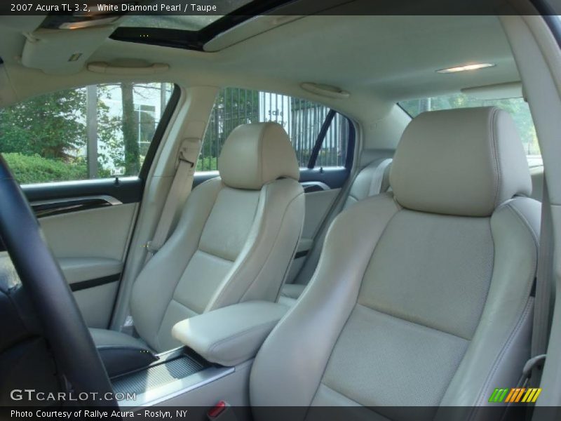 White Diamond Pearl / Taupe 2007 Acura TL 3.2