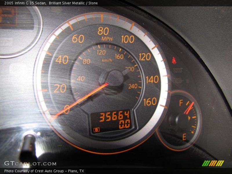 Brilliant Silver Metallic / Stone 2005 Infiniti G 35 Sedan