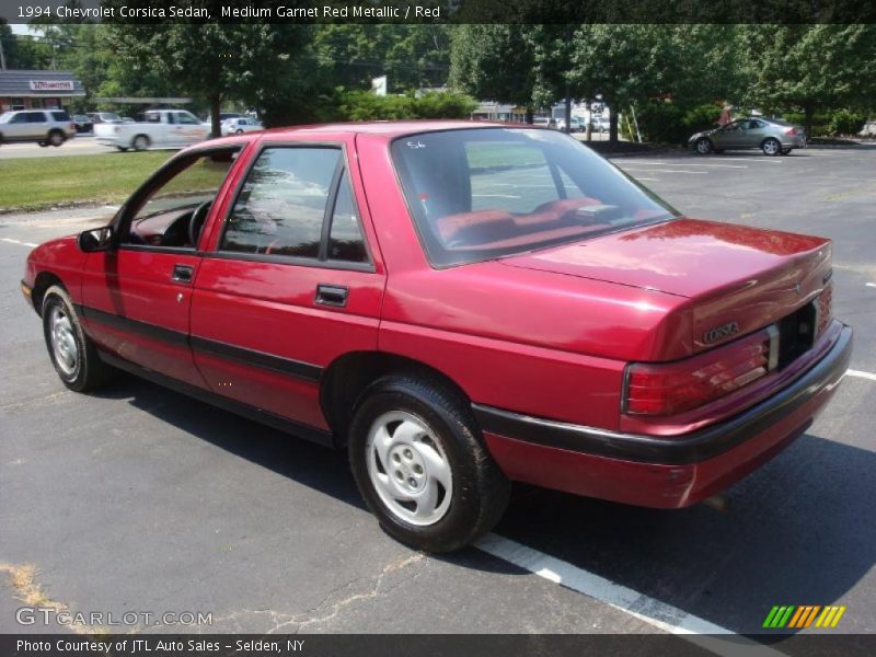Medium Garnet Red Metallic / Red 1994 Chevrolet Corsica Sedan