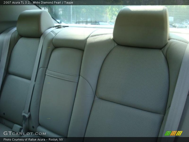 White Diamond Pearl / Taupe 2007 Acura TL 3.2