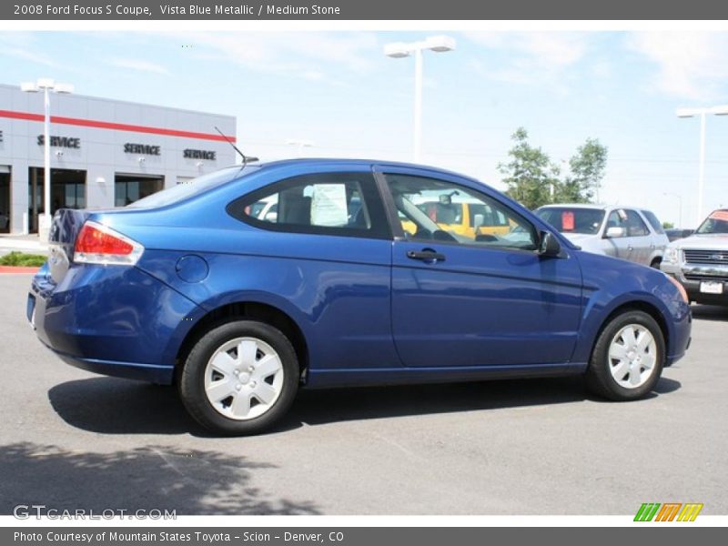 Vista Blue Metallic / Medium Stone 2008 Ford Focus S Coupe