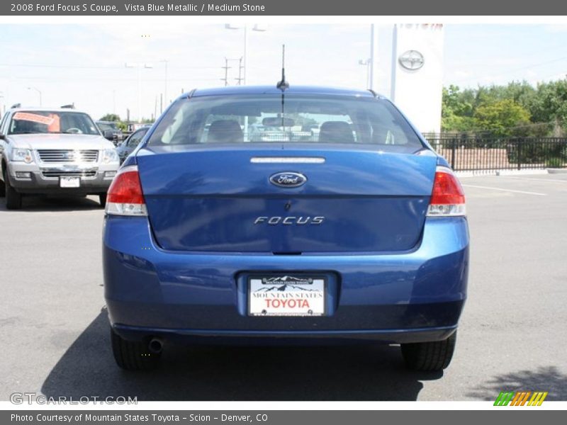 Vista Blue Metallic / Medium Stone 2008 Ford Focus S Coupe