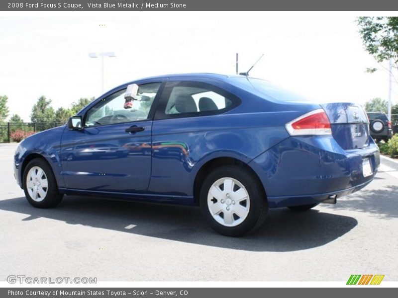 Vista Blue Metallic / Medium Stone 2008 Ford Focus S Coupe