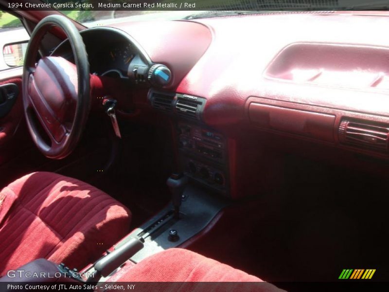 Medium Garnet Red Metallic / Red 1994 Chevrolet Corsica Sedan
