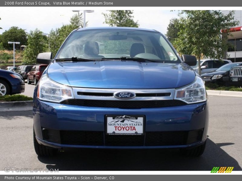 Vista Blue Metallic / Medium Stone 2008 Ford Focus S Coupe
