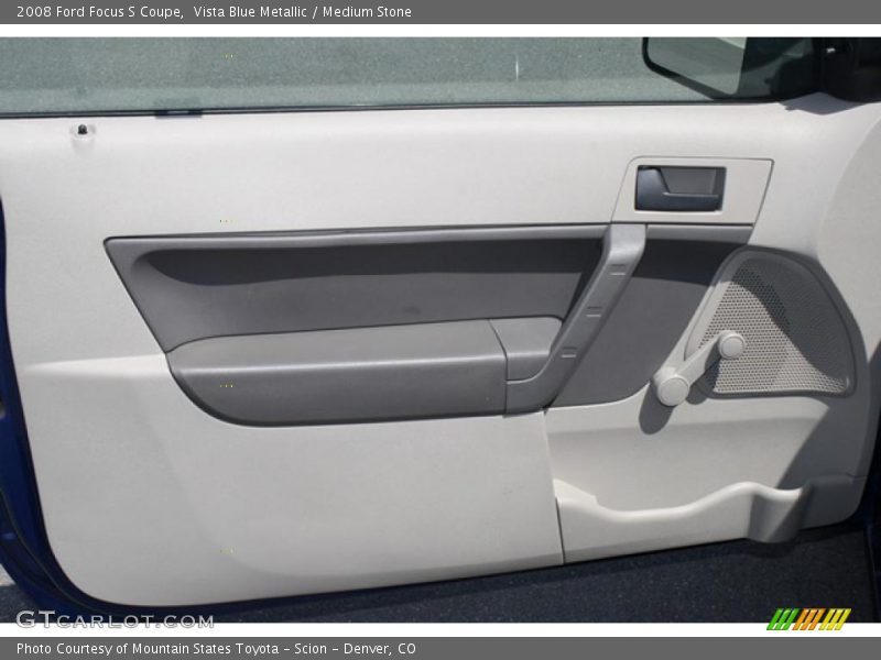 Vista Blue Metallic / Medium Stone 2008 Ford Focus S Coupe