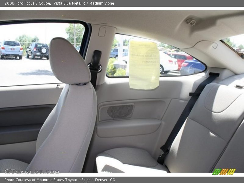 Vista Blue Metallic / Medium Stone 2008 Ford Focus S Coupe