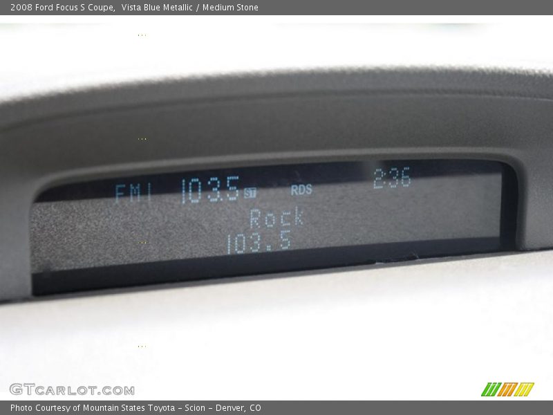 Vista Blue Metallic / Medium Stone 2008 Ford Focus S Coupe