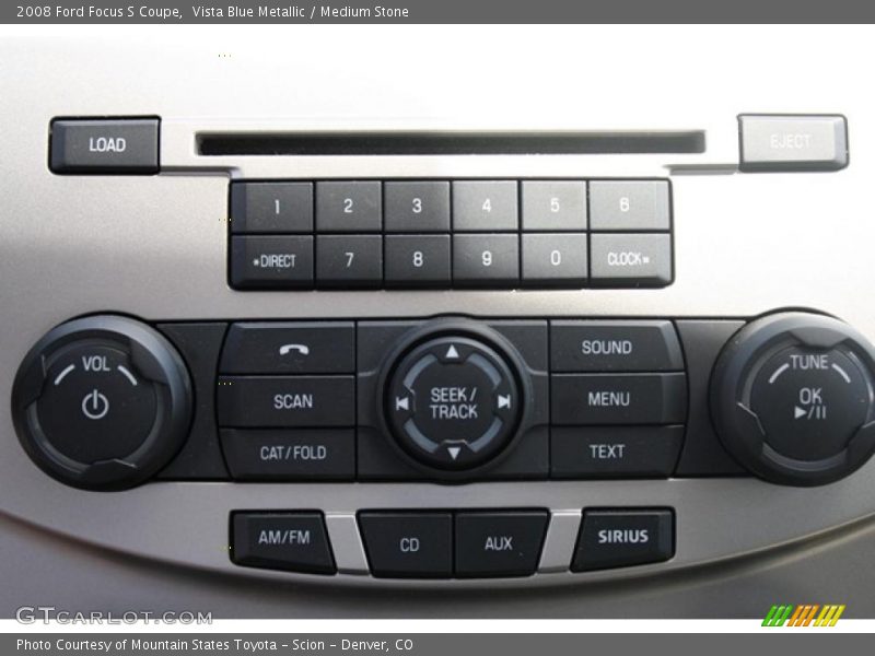 Vista Blue Metallic / Medium Stone 2008 Ford Focus S Coupe