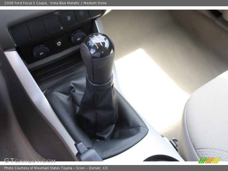Vista Blue Metallic / Medium Stone 2008 Ford Focus S Coupe