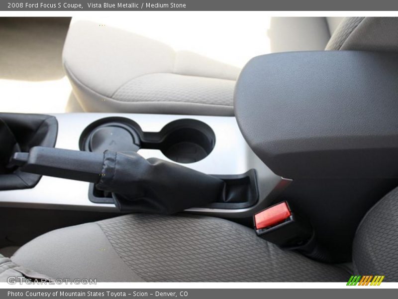 Vista Blue Metallic / Medium Stone 2008 Ford Focus S Coupe