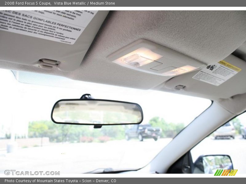 Vista Blue Metallic / Medium Stone 2008 Ford Focus S Coupe