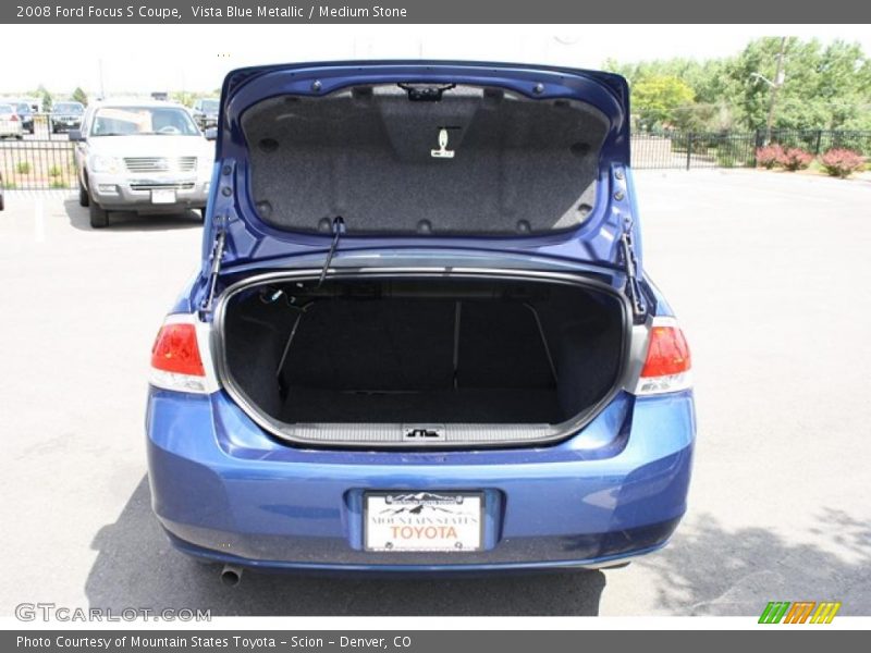 Vista Blue Metallic / Medium Stone 2008 Ford Focus S Coupe