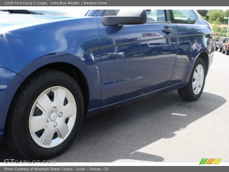 Vista Blue Metallic / Medium Stone 2008 Ford Focus S Coupe