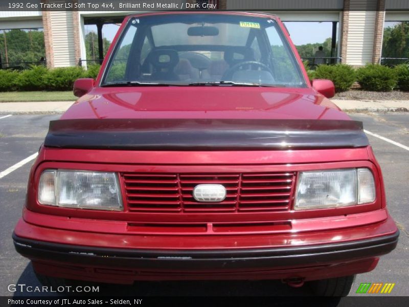 Brilliant Red Metallic / Dark Gray 1992 Geo Tracker LSi Soft Top 4x4