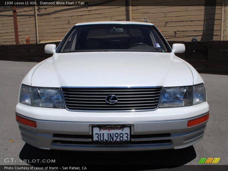 Diamond White Pearl / Tan 1996 Lexus LS 400