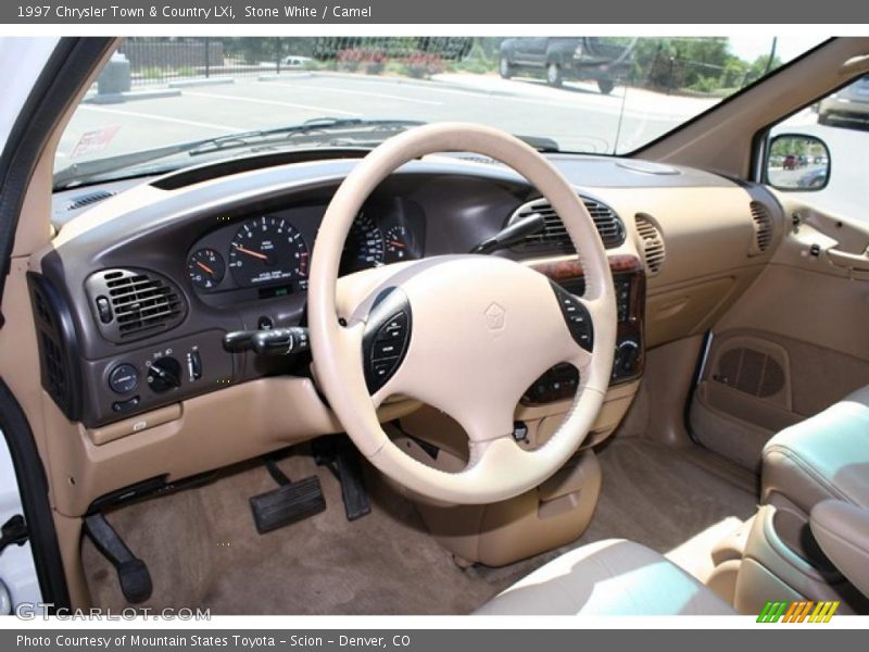 Stone White / Camel 1997 Chrysler Town & Country LXi