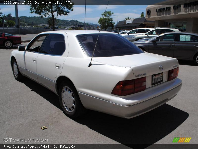 Diamond White Pearl / Tan 1996 Lexus LS 400