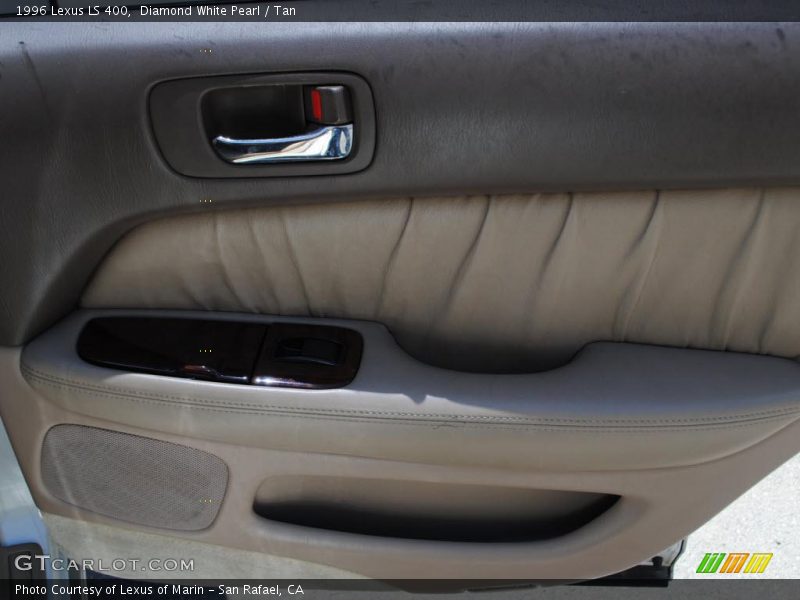 Diamond White Pearl / Tan 1996 Lexus LS 400