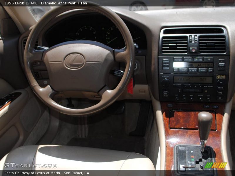 Diamond White Pearl / Tan 1996 Lexus LS 400