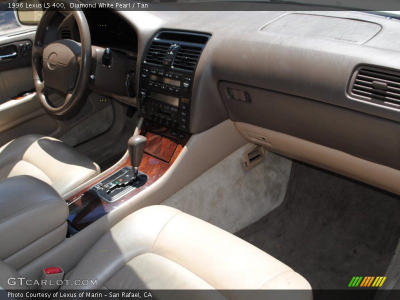 Diamond White Pearl / Tan 1996 Lexus LS 400