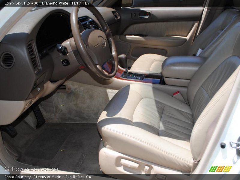 Diamond White Pearl / Tan 1996 Lexus LS 400