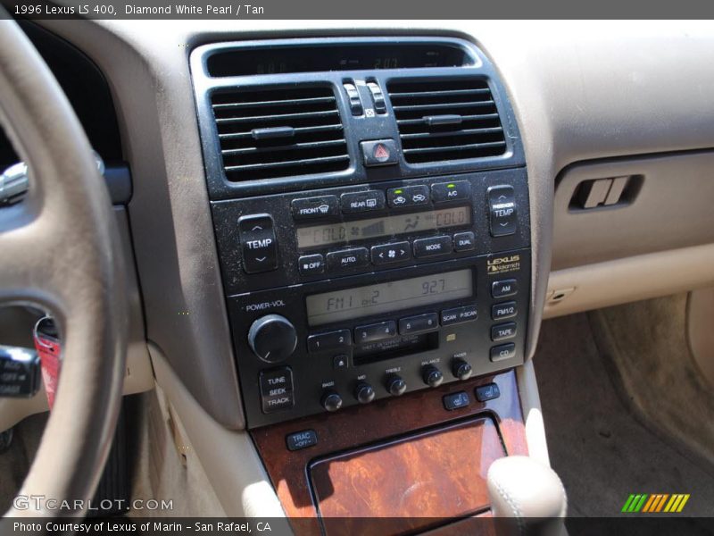 Diamond White Pearl / Tan 1996 Lexus LS 400