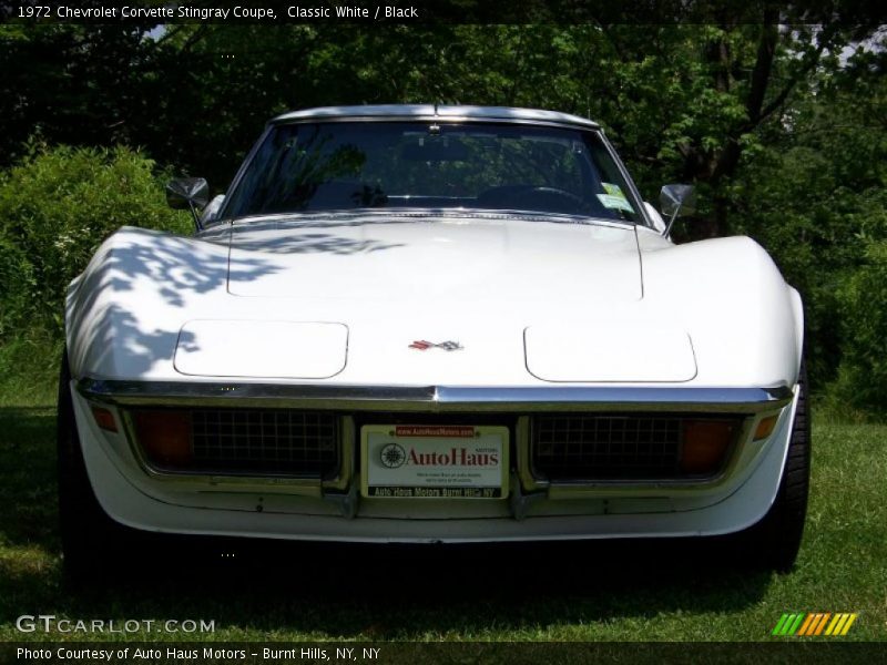 Classic White / Black 1972 Chevrolet Corvette Stingray Coupe
