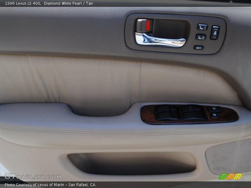 Diamond White Pearl / Tan 1996 Lexus LS 400