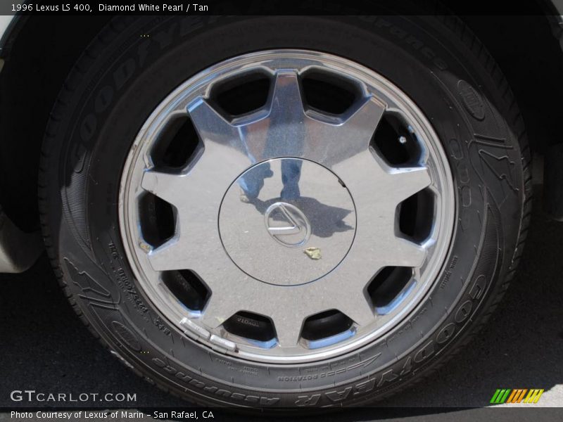 Diamond White Pearl / Tan 1996 Lexus LS 400