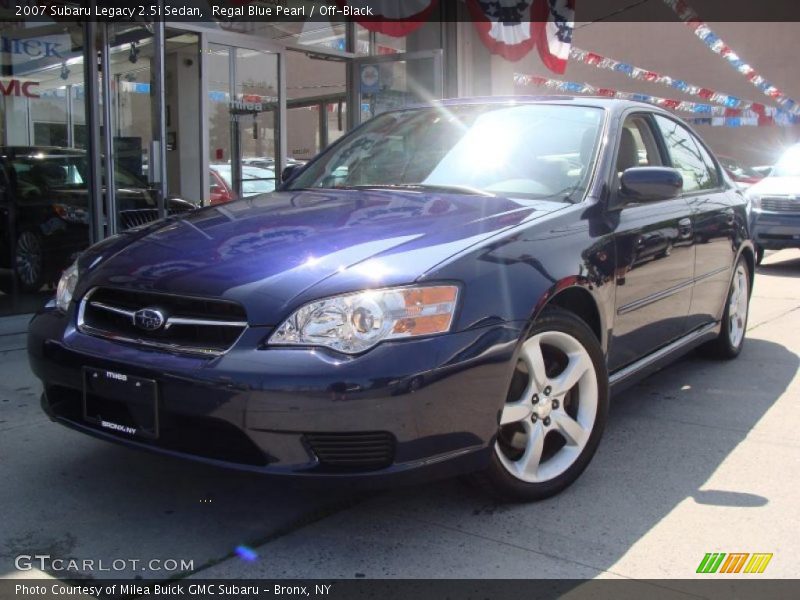 Regal Blue Pearl / Off-Black 2007 Subaru Legacy 2.5i Sedan
