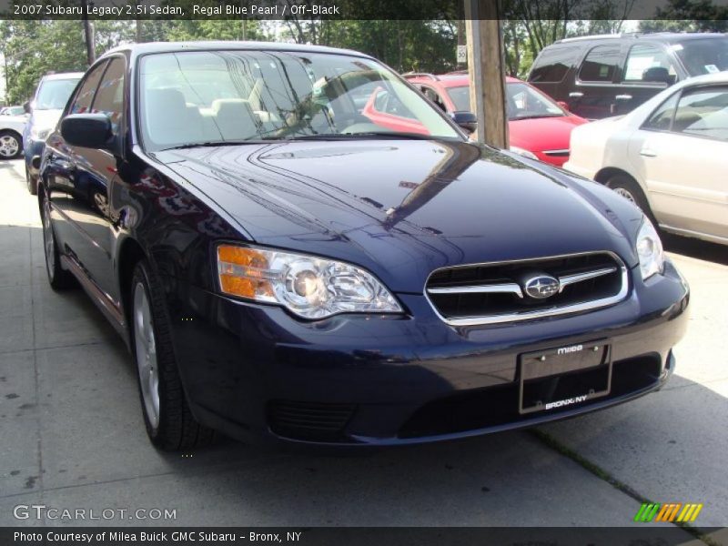 Regal Blue Pearl / Off-Black 2007 Subaru Legacy 2.5i Sedan