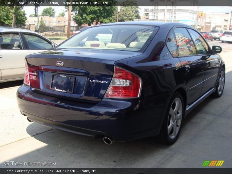 Regal Blue Pearl / Off-Black 2007 Subaru Legacy 2.5i Sedan