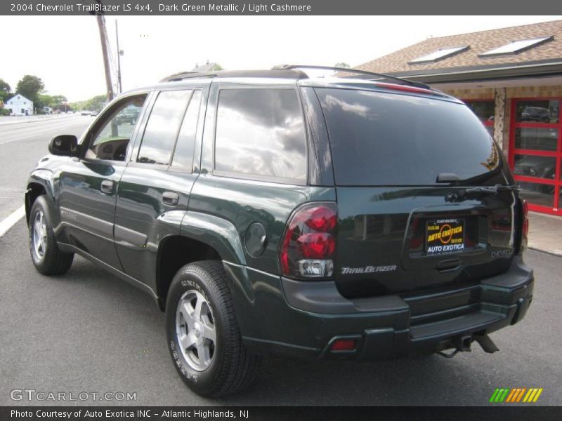 Dark Green Metallic / Light Cashmere 2004 Chevrolet TrailBlazer LS 4x4